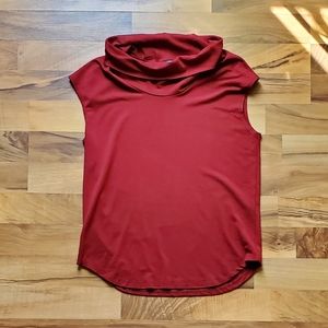 J.Crew Sleeveless Turtle Neck Shirt Red Size L